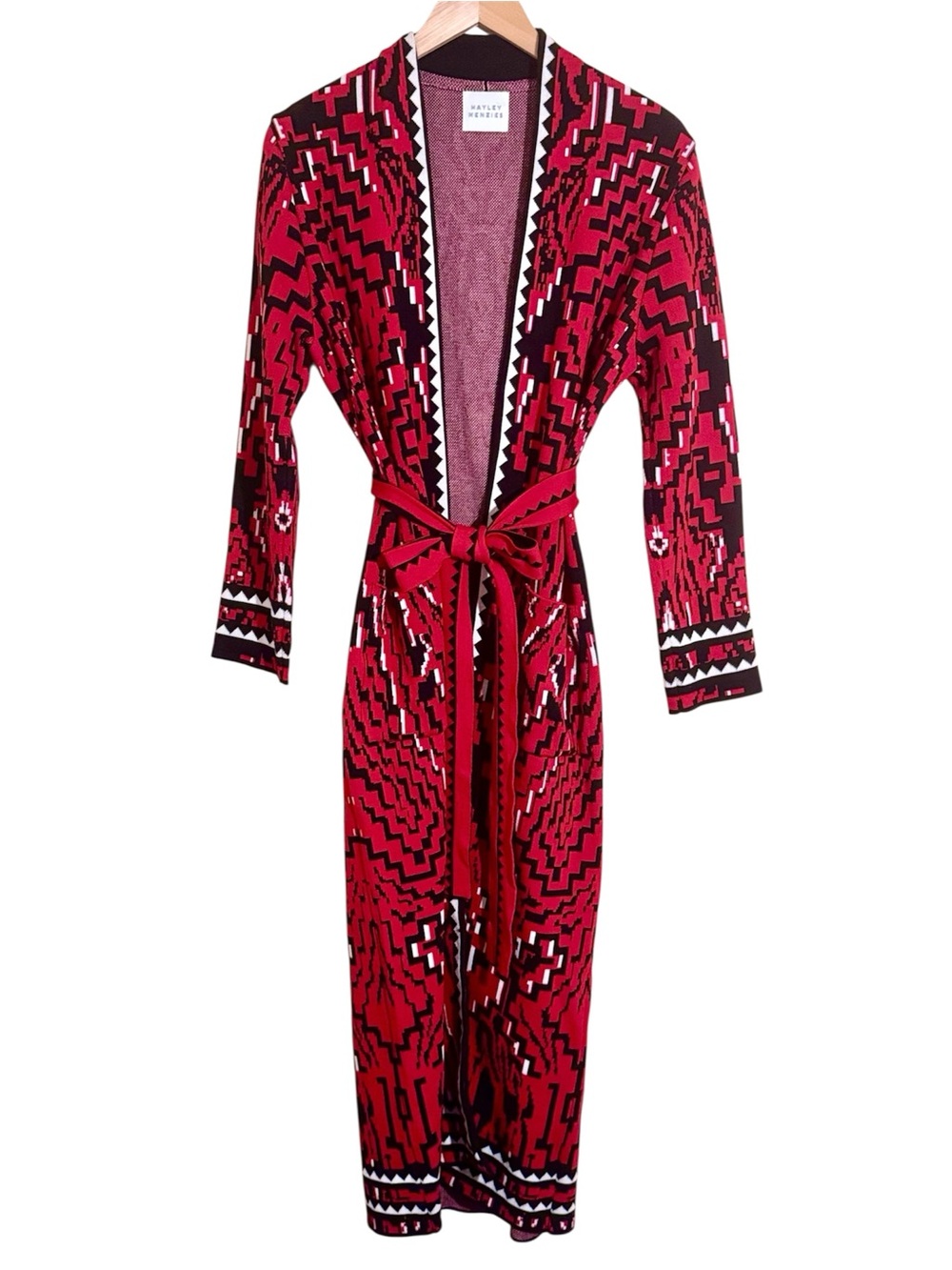Hayley Menzies Long Belted Duster Size XS
